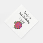 Serviette En Papier Poisson rose et orange Polka-Dot (Coin)