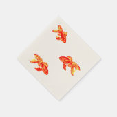 Serviette En Papier poisson rouge (Coin)