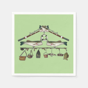 Serviette En Papier Poissons bas bienvenus