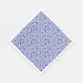 Serviette En Papier Poissons bleu motif 10.b Lgrey BG (Coin)
