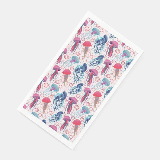 Serviette En Papier Poissons de gelée colorée (Coin)