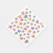 Serviette En Papier Poissons d'étoiles de mer, Papier Napkin (Coin)