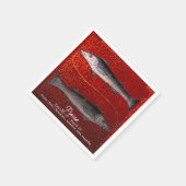 Serviette En Papier Poissons signe Zodiaque Poisson fête d'anniversair (Coin)