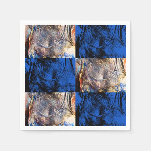 Serviette En Papier poitrine de carnaval (Devant)