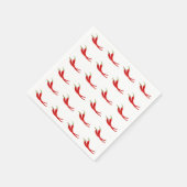 Serviette En Papier Poivron rouge (Coin)