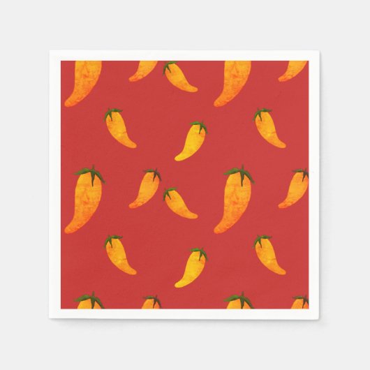 Serviette En Papier Poivrons (Devant)