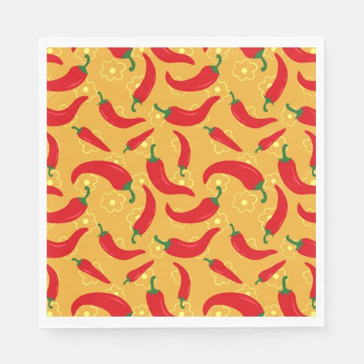 Serviette En Papier Poivrons chauds (Devant)