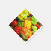 Serviette En Papier Poivrons écossais Bonnet Chili (Coin)