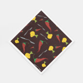 Serviette En Papier Poivrons Et Oignons (Coin)