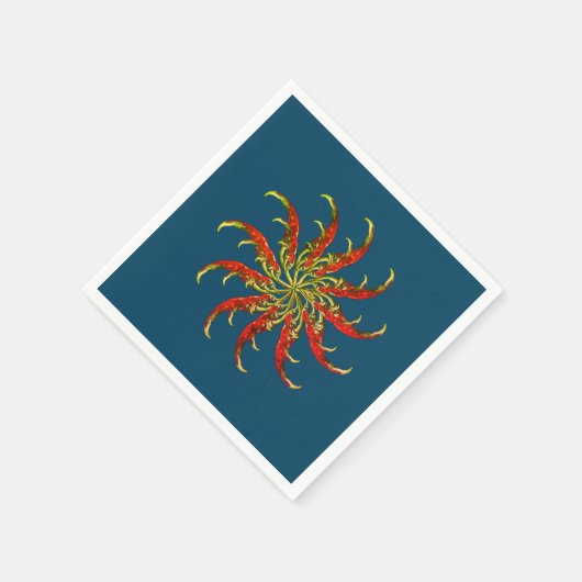 Serviette En Papier Poivrons rouges (Coin)