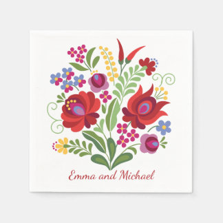 Serviette En Papier Poivrons rouges design hongrois