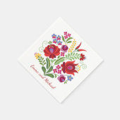 Serviette En Papier Poivrons rouges design hongrois (Coin)