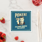 Serviette En Papier Poker : Les Beats Travaillent pour Vivre (En situation)