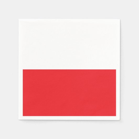 Serviette En Papier Poland flag (Devant)