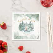 Serviette En Papier Polar Bear Adventure Attend le Baby shower (En situation)
