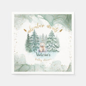 Serviette En Papier Polar Bear Adventure Attend le Baby shower (Devant)
