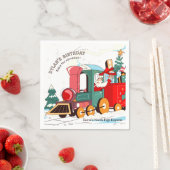 Serviette En Papier Polar Express Christmas Santa's Train Adventure (En situation)