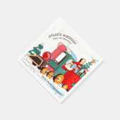Serviette En Papier Polar Express Christmas Santa's Train Adventure (Coin)