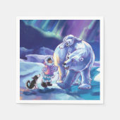 Serviette En Papier Polar Pals Art (Devant)