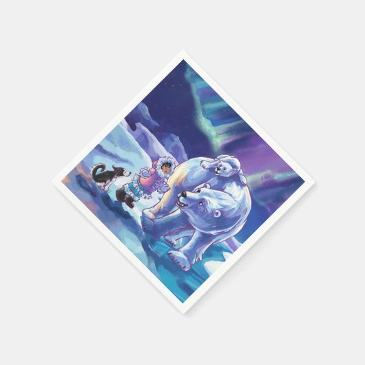 Serviette En Papier Polar Pals Art (Coin)