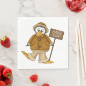 Serviette En Papier Pôle Nord Penguin (En situation)