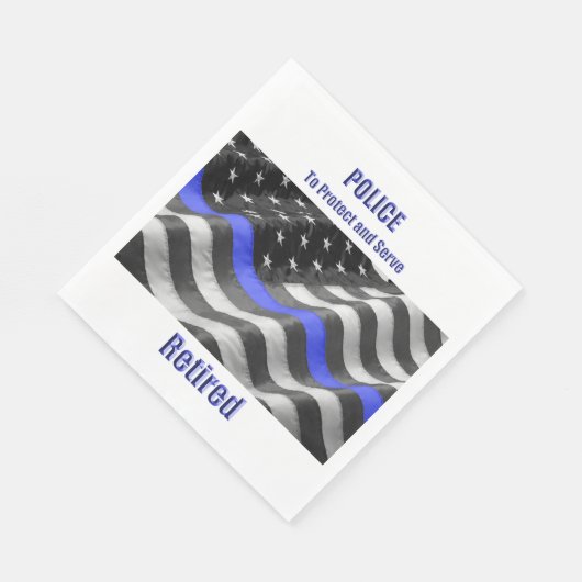 Serviette En Papier Police (Coin)