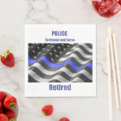 Serviette En Papier Police (En situation)