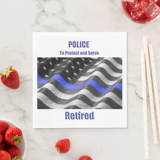 Serviette En Papier Police (En situation)