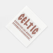 Serviette En Papier Police alphabétique celtique (Coin)