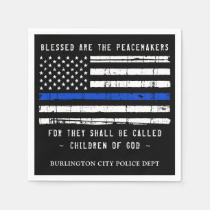 Serviette En Papier Police Application de la Loi Personnalisée Ligne B