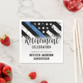 Serviette En Papier Police Police Service de la retraite (En situation)