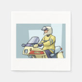 Serviette En Papier Police Sur Un Papier De Moto (Devant)