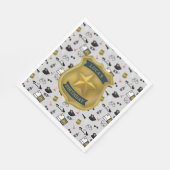 Serviette En Papier Police Themed Policeman Cop Birthday (Coin)