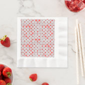 Serviette En Papier Polka Dot 01A.Bac rouge BG (En situation)