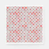 Serviette En Papier Polka Dot 01A.Bac rouge BG (Devant)