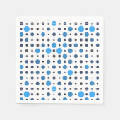Serviette En Papier Polka Dot 01X.Ombre Bleue (Devant)
