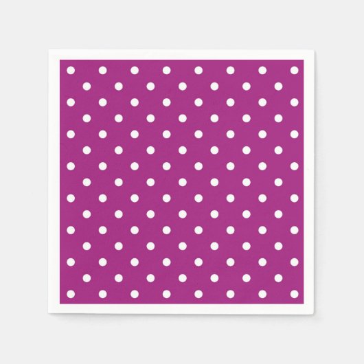 Serviette En Papier Polka Dot Napkin (Devant)