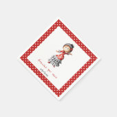 Serviette En Papier Polka Dot Rouge Espagnol Enceinte Sevillana (Coin)