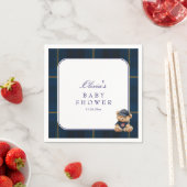 Serviette En Papier Polo Teddy Bear Baby Shower (En situation)