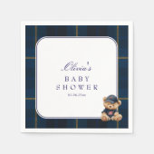 Serviette En Papier Polo Teddy Bear Baby Shower (Devant)