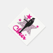Serviette En Papier Pom-pom girl rose (Coin)