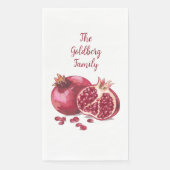 Serviette En Papier Pomegranate Juif Famille Papier Serviettes invités (Devant)