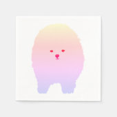 Serviette En Papier Poméranien, Chien, Papier d'art chiot (Devant)