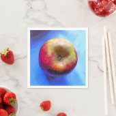 SERVIETTE EN PAPIER POMME (En situation)