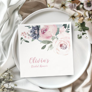 Serviette En Papier Pomme de douche à nuptiale fleurie botanique