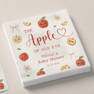 Serviette En Papier Pomme de Nos Yeux Baby Shower