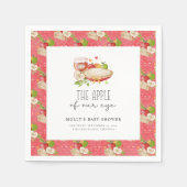 Serviette En Papier Pomme de notre Baby shower oculaire serviettes (Devant)