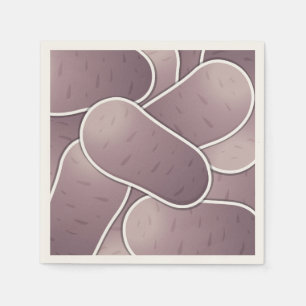 Serviette En Papier Pomme de terre bleue