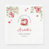 Serviette En Papier Pomme Douce De Notre Baby shower Oeil (Devant)