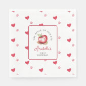 Serviette En Papier Pomme Douce De Notre Oeil Anniversaire (Devant)
